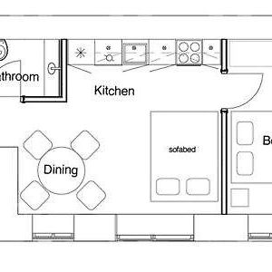 Appartement met een Slaapkamer